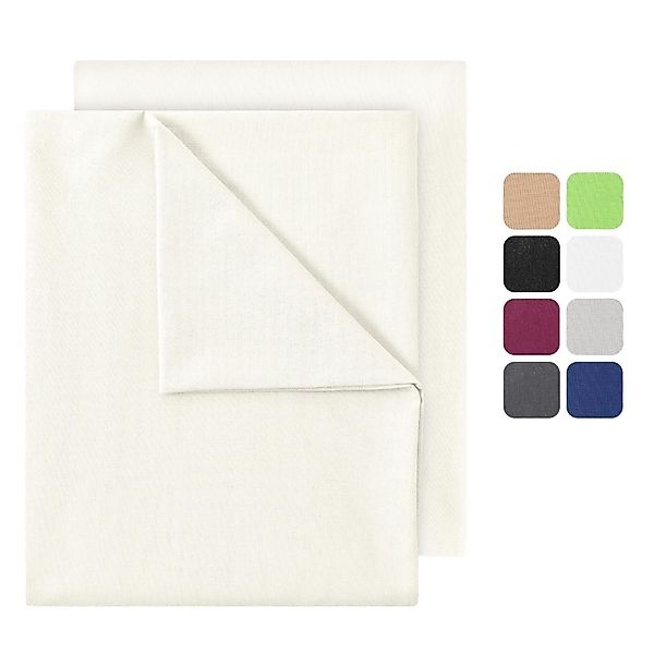 NatureMark Bettlaken 2er-Set klassisches Betttuch Haustuch, günstig online kaufen
