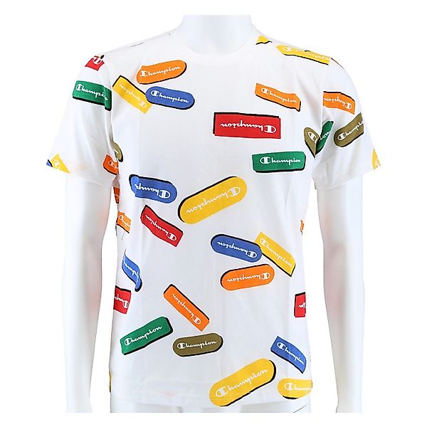 Champion T-Shirt Freizeit (Baumwolle) Allover Logo-Print günstig online kaufen