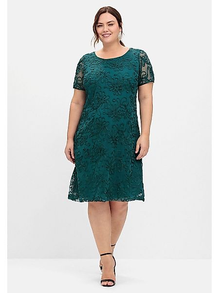 Sheego Abendkleid Große Größen aus Mesh, günstig online kaufen