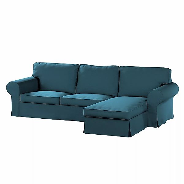 Bezug für Ektorp 2-Sitzer Sofa mit Recamiere, dunkelblau, Ektorp 2-Sitzer S günstig online kaufen