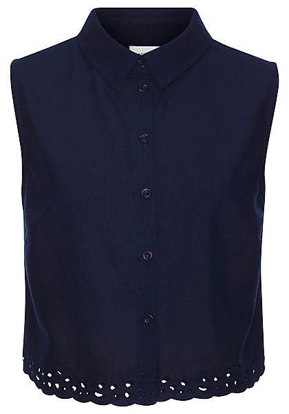 LASCANA Blusentop, mit Häkelapplikation, Leinenbluse, Sommertop, casual günstig online kaufen