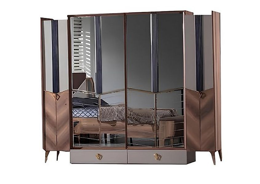 JVmoebel Kleiderschrank Kleiderschrank Schlafzimmer Moderne Möbel Braun Hol günstig online kaufen