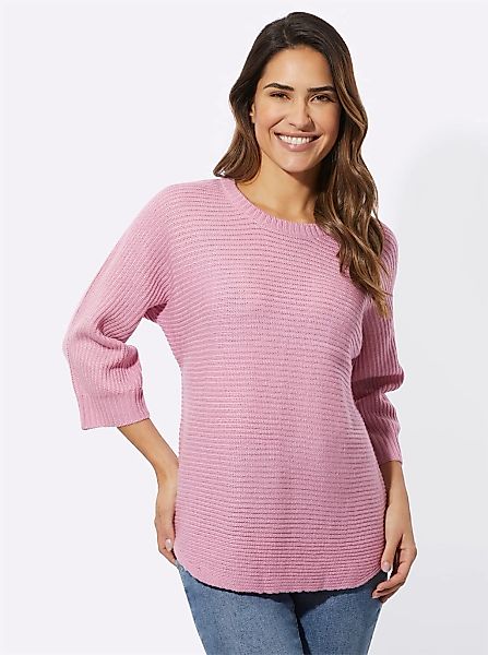 Classic Basics 3/4 Arm-Pullover "Rundhals-Pullover" günstig online kaufen