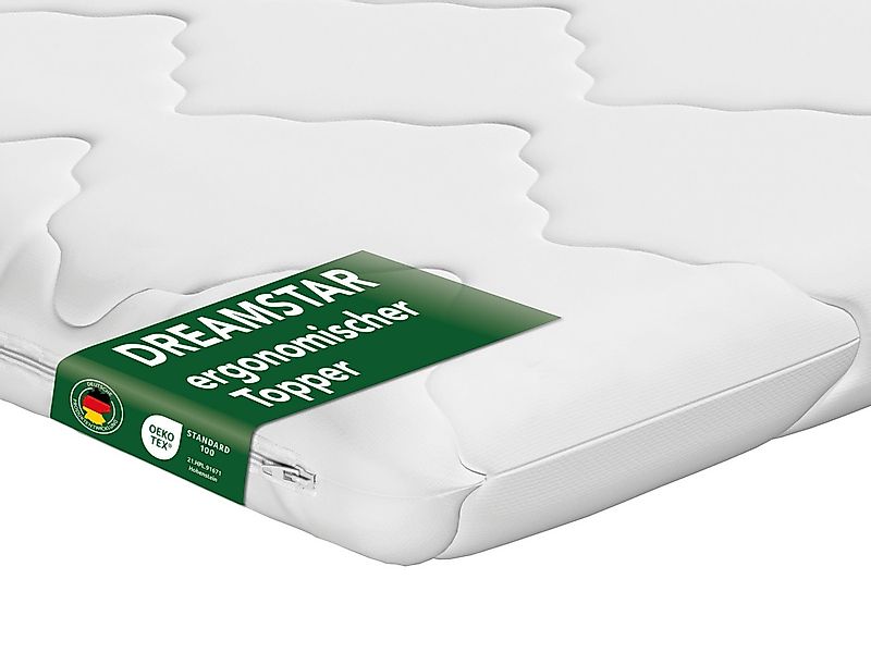 Dreamstar, Topper ergonomischer Matratzentopper in 3 Härtegraden - weich, m günstig online kaufen