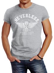 Neverless Print-Shirt Herren T-Shirt Biker Motorrad günstig online kaufen