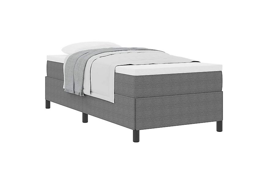vidaXL Bett Boxspringbett Hellgrau 80 x 200 cm Samt (1-tlg) günstig online kaufen