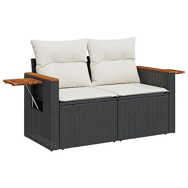 vidaXL Loungesofa Gartensofa mit Kissen 2-Sitzer günstig online kaufen