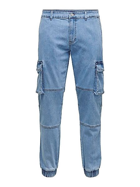 ONLY & SONS Slim-fit-Jeans Jeans Tapered Fit mit Cargotaschen Freizeitjeans günstig online kaufen