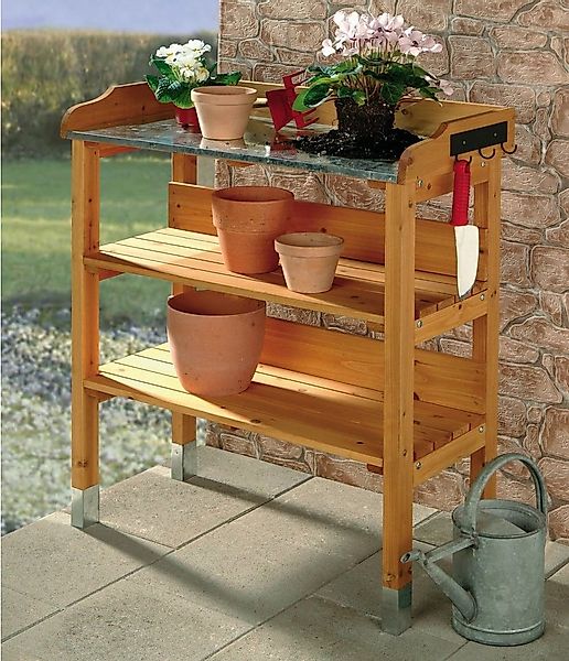 metra-direkt Pflanztisch Pflanztisch mit Zinkplatte - Hobbygärtner-Traum, G günstig online kaufen