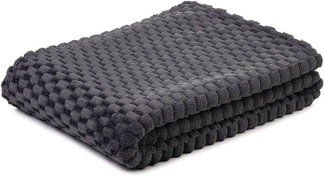 Wohndecke Decke 3D - Bubbles, Gözze, Jacquard gewebte Decke in 3D Optik günstig online kaufen