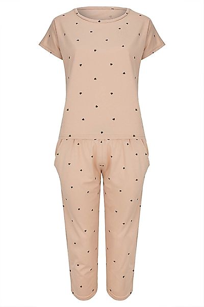 Mademoiselle Sommeil Capri-Pyjama Schlafanzug in zartem günstig online kaufen