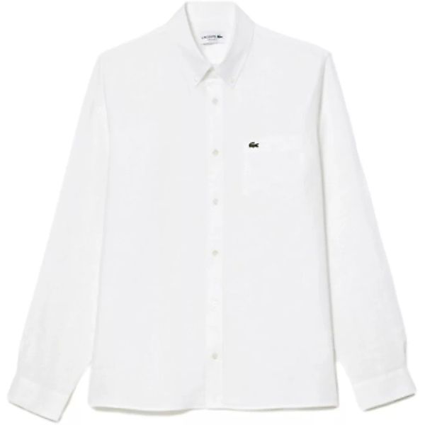 Lacoste  Hemdbluse Linen Casual Shirt - Blanc günstig online kaufen