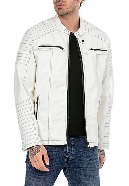 RedBridge Lederimitatjacke Urban Bikerjacke Steppjacke Kunstleder Schwarz S günstig online kaufen