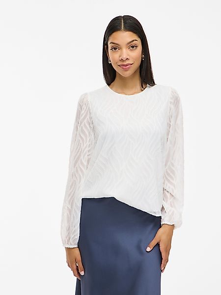 Vila Blusenshirt VIMIKA O-NECK L/S TOP günstig online kaufen