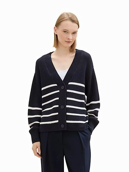 TOM TAILOR Denim Cardigan, mit Strickstruktur und Knopfleiste günstig online kaufen