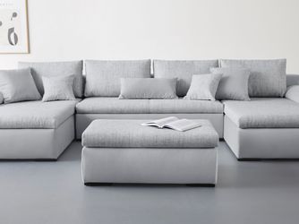Home affaire Polsterhocker "Win" mit schwarzen Metallfüßen, frei im Raum st günstig online kaufen