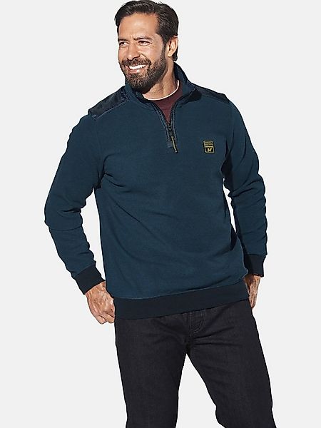 Jan Vanderstorm Sweatshirt KNUTSTAD mit Umlegekragen günstig online kaufen