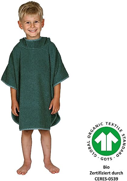 Wörner Badeponcho at home, Baumwoll-Webfrottier, Kapuze, günstig online kaufen