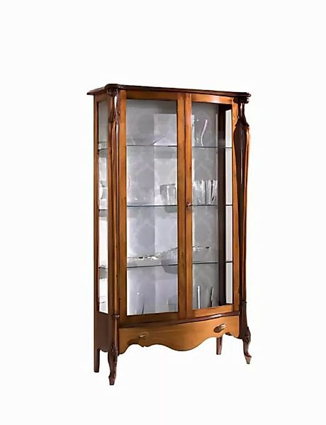 Xlmoebel Vitrine Traditioneller Glasvitrinenschrank aus Holz für ein luxuri günstig online kaufen