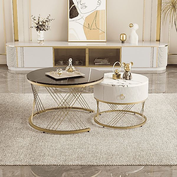 BlingBin Couchtisch Eleganter Zusammensetzbarer Satztisch, Sofatisch günstig online kaufen