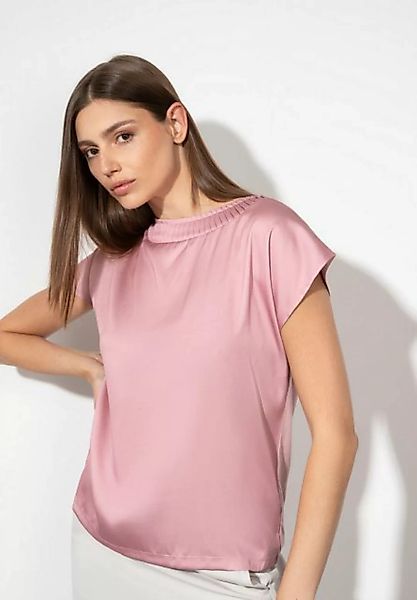 Shirt mit Satinfront, rose blush günstig online kaufen