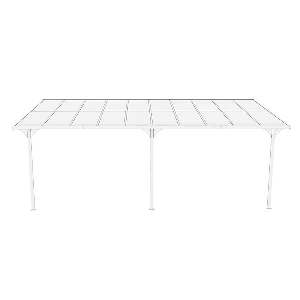 Westmann Alu-Terrassenüberdachung Bruce 617 Weiß 300 cm x 617 cm x 270 cm günstig online kaufen