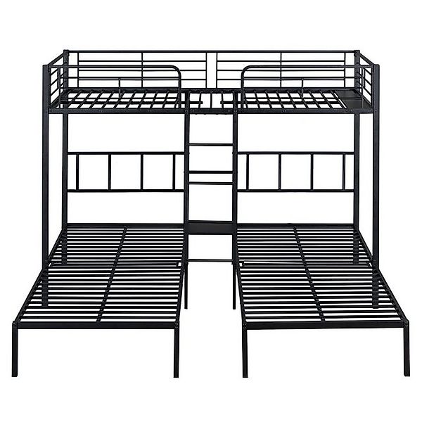 Celya Etagenbett Metallbett Dreierbett 90x200cm mit Leiter für Kinder und J günstig online kaufen