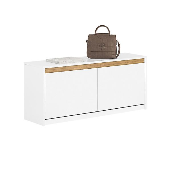 SoBuy Schuhkipper Schuhbank Garderobenbank Sitzbank mit Stauraum Weiß FSR17 günstig online kaufen