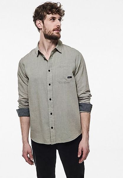 STREET ONE MEN Langarmhemd aus reiner Baumwolle günstig online kaufen