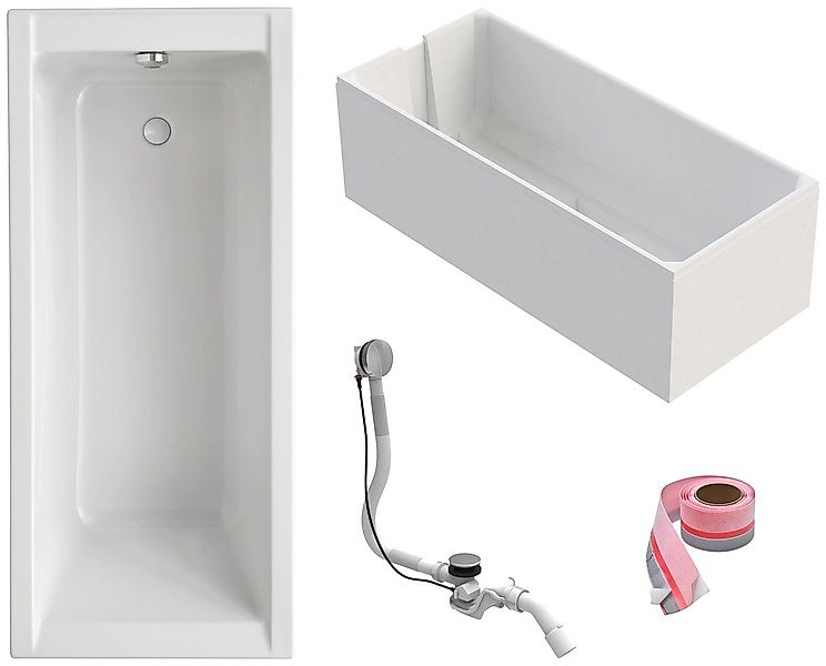 OTTOFOND Einbauwanne Körperformwanne, (Set, 4-tlg), 170x75 cm, mit Wannentr günstig online kaufen