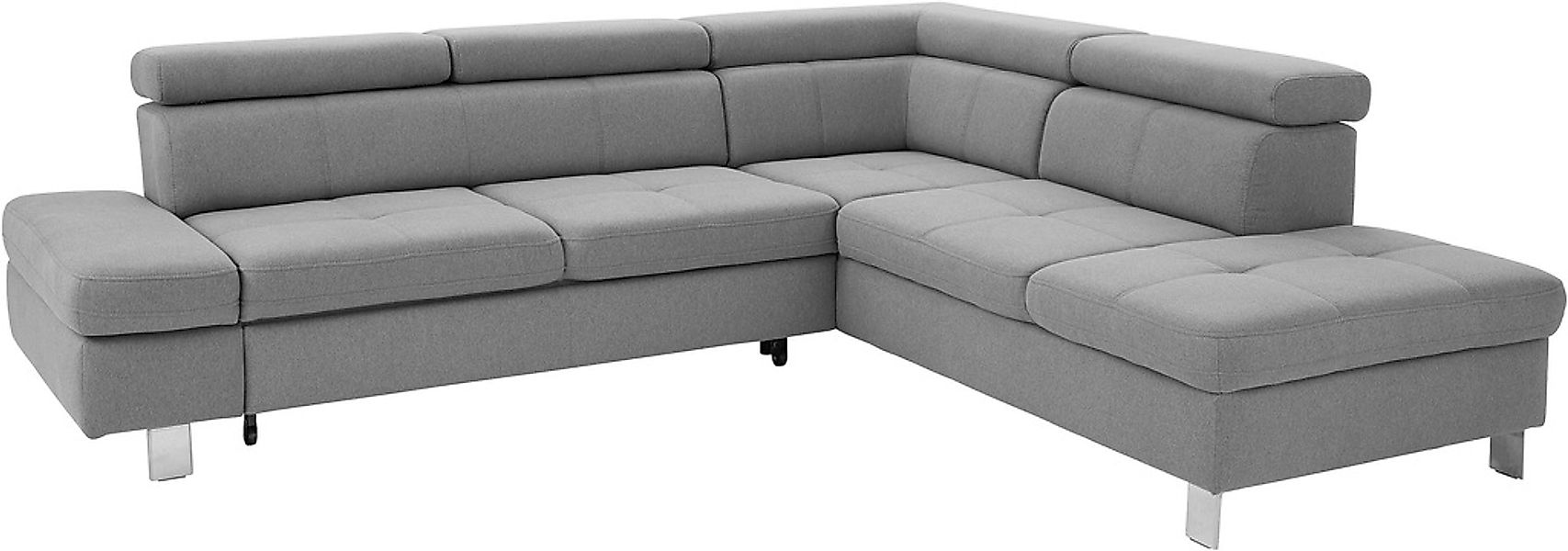 exxpo - sofa fashion Ecksofa »Fiji, L-Form«, mit Kopf- bzw. Rückenverstellu günstig online kaufen