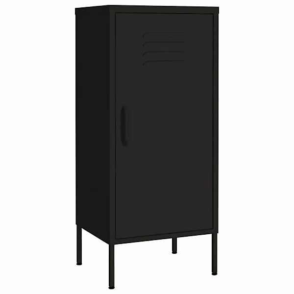 vidaXL Lagerschrank Schwarz 42,5x35x101,5 cm Stahl günstig online kaufen