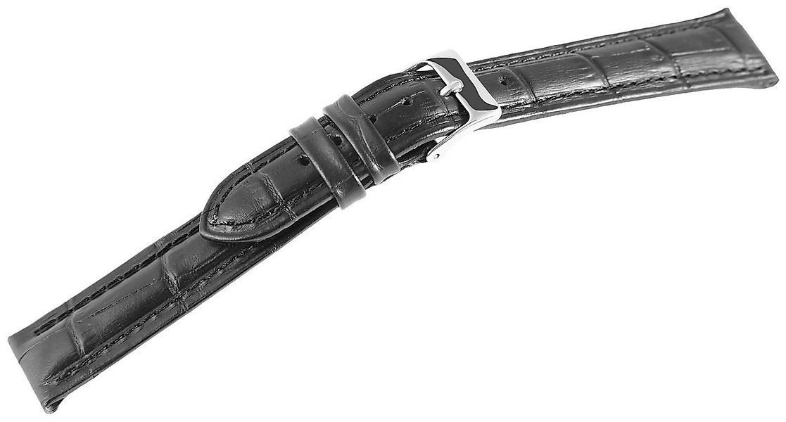 STEINMEISTER Uhrenarmband 8000520 Echtleder-Uhrenarmband, schwarz, Krokoopt günstig online kaufen