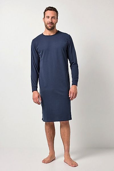 JP1880 Schlafanzug Nachthemd Basic Langarm Seitenschlitze günstig online kaufen