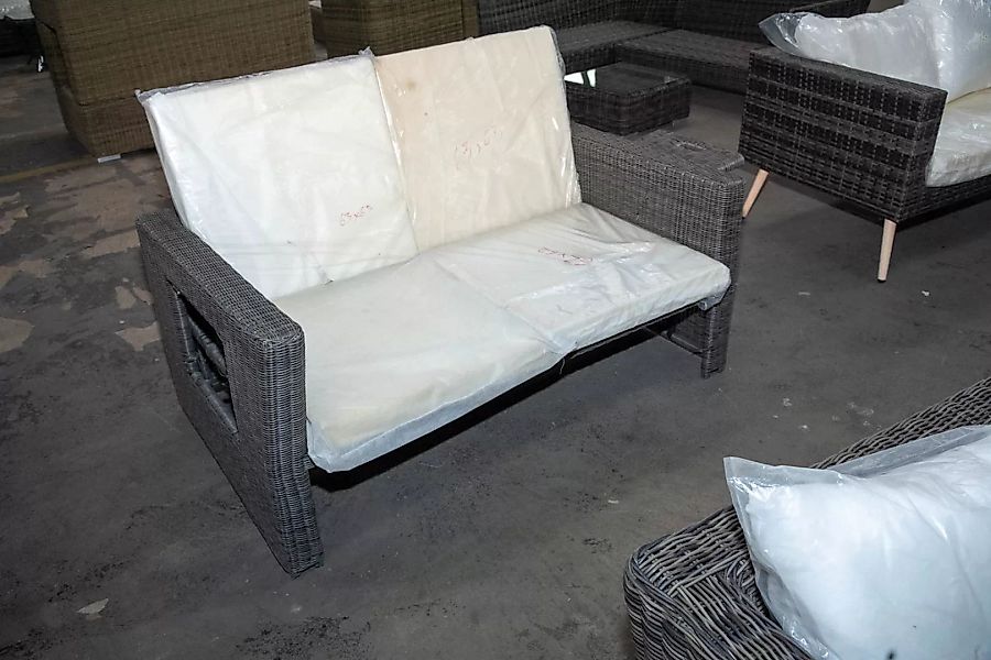 #HBM 2872: Sofa Ancona 3mm ohne Hocker-grau-meliert günstig online kaufen