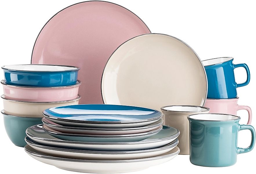 MÄSER Kombiservice "MAILA, Geschirr-Set, Steinzeug" günstig online kaufen