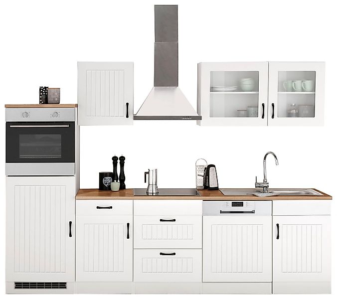 KOCHSTATION Küchenzeile KS-Athen, mit E-Geräten, Breite 280 cm günstig online kaufen