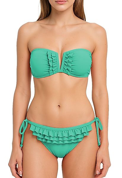 dy_mode Bandeau-Bikini Verspielter Bandeau-Bikini in Unifarbe günstig online kaufen