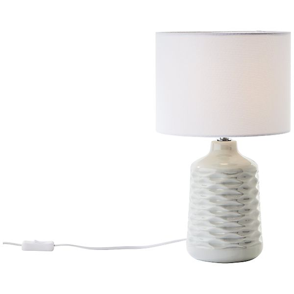 Brilliant Tischleuchte Ilysa 42 cm Grau und Weiß günstig online kaufen
