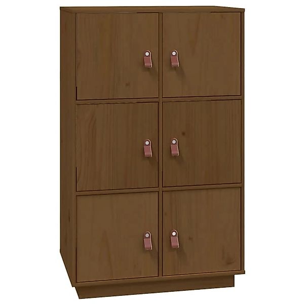 vidaXL Highboard Honigbraun 67x40x108,5 cm Massivholz Kiefer 820175 günstig online kaufen