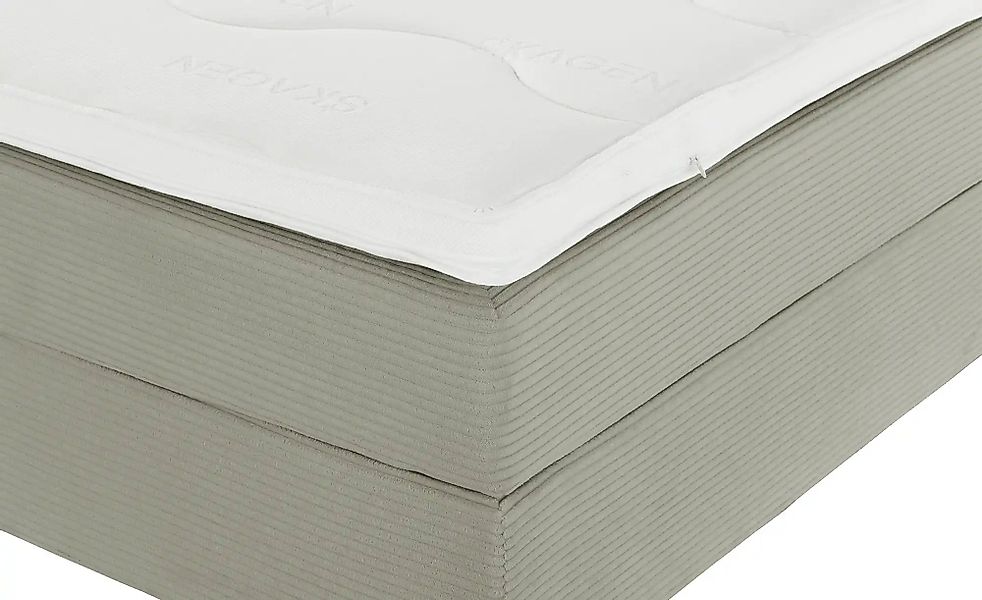 SKAGEN STUDIO Boxspringbett  Vestre ¦ grau ¦ Maße (cm): B: 214 H: 123 Bette günstig online kaufen