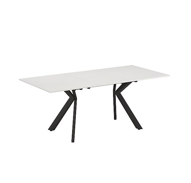 Vicco Esstisch Trill, Weiß/Schwarz, 140 x 90 cm ausziehbar günstig online kaufen