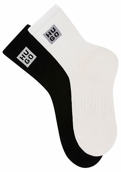 HUGO Underwear Socken "2P QS RIB GIFT CC", (Packung, 2 Paar), mit Logoschri günstig online kaufen