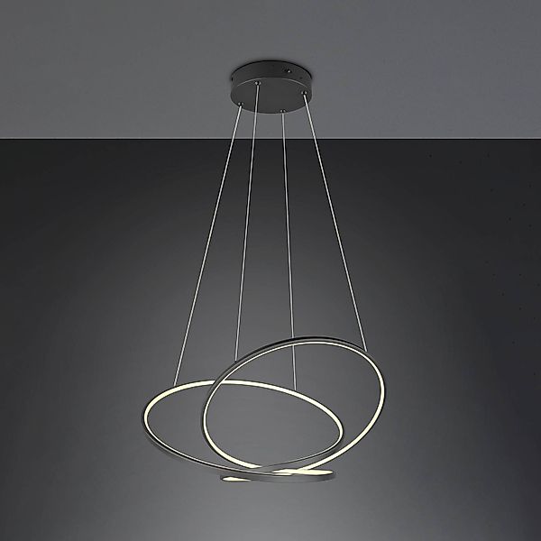 LED-Hängeleuchte Darvin Länge 84 cm schwarz matt Metall CCT günstig online kaufen