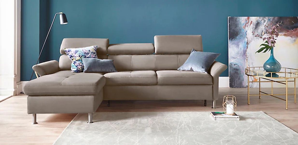 exxpo - sofa fashion Ecksofa »Maretto, bequem & komfortabel, bodenfrei, Bre günstig online kaufen