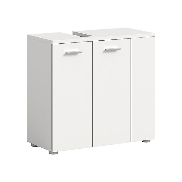 Waschbeckenunterschrank Lana 2-türig m. Anstellregal Weiß 62 cm x 65 cm x 3 günstig online kaufen
