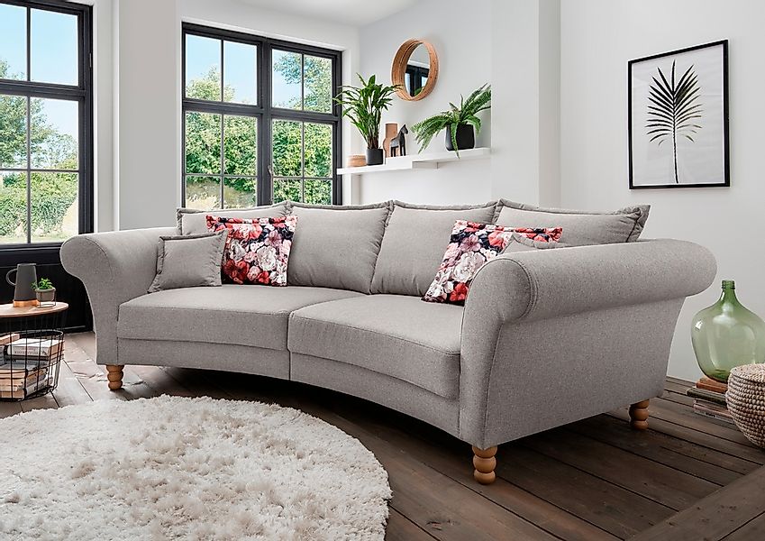 Home affaire Big-Sofa "Tassilo geschwungene Formensprache, bequem, Mega Sof günstig online kaufen