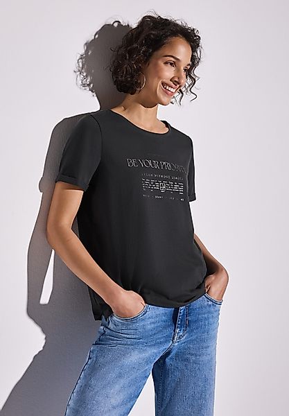STREET ONE T-Shirt mit Schriftzug günstig online kaufen