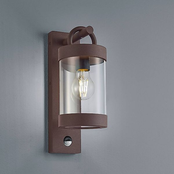 Außenwandlampe Sambesi, rost, Sensor, Aluguss günstig online kaufen
