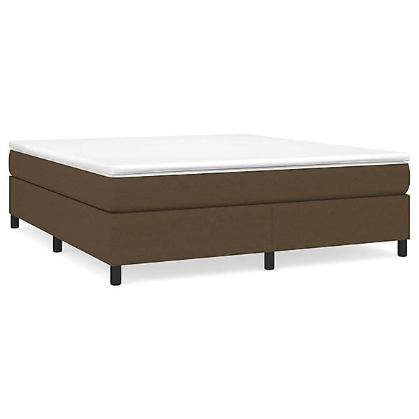 vidaXL Boxspringbett mit Matratze Dunkelbraun 180x200 cm Stoff1398212 günstig online kaufen